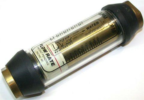 Up to 2 New Lake Monitors Brass Bi-Directional Variable Area Flow Meters B3B-6