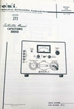 Electro Scientific Industries Model 273 Capacitance Bridge Instruction Manual