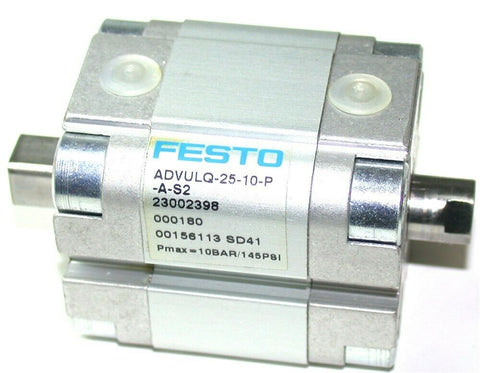 Up to 2 New Festo 156113 Double End Air Cylinder 10mm Stroke ADVULQ-25-10-P-A-S2