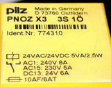 2 PILZ E-STOP RELAY MONITOR MODULES MODEL PNOZX33S10