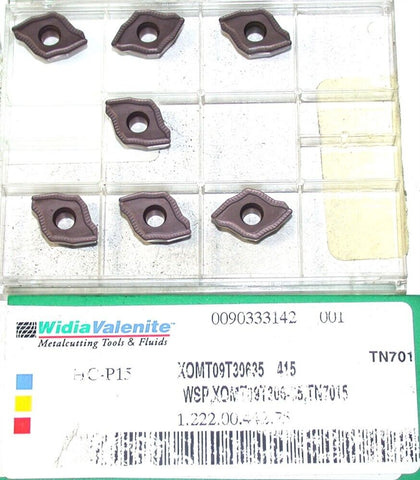 Lot of 8 New Widia Valenite Indexable Drilling Inserts XOMT09T30635 415 TN701