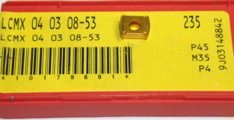 Lot of 8 New Sandvik Coromant Carbide U insert for drilling LCMX 04 03 08-53 235