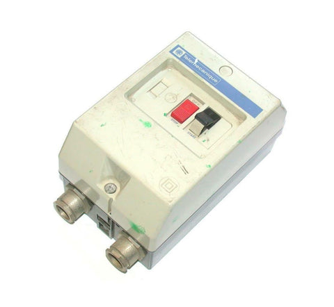 TELEMECANIQUE MANUAL MOTOR STARTER OVERLOAD W/ENCLOSURE 0.4-0.63 AMP