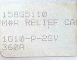 Sauer Danfoss 1G10-P-2SV-360A Relief Cartridge Valve 158G5110