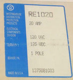 NIB New Westinghouse Single Pole Circuit Breaker 20 Amp 120 VAC