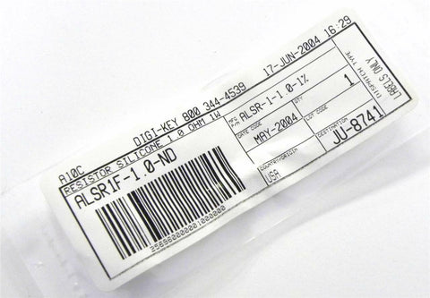 BRAND NEW DIGI-KEY RESISTOR 1.0 OHMS 1 WATT MODEL ALSR1F-1.0-ND (2 AVAILABLE)