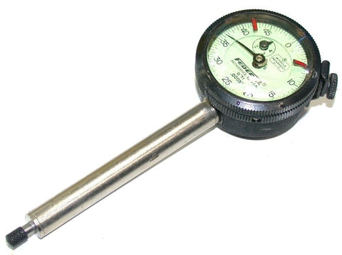 Federal 3" Long Stem Dial .0005" Indicator w/ Revolution Counter Model B7I