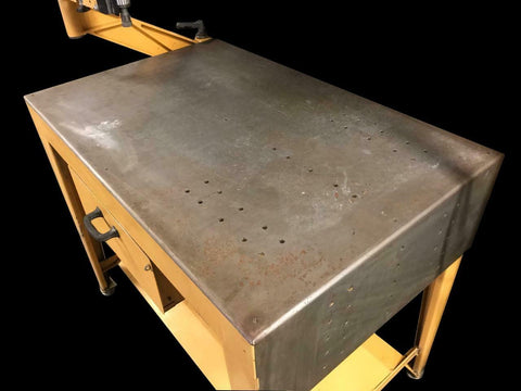 S & L Maskin Articulating Arm Table Mounted w/ Pneumatic Drill 45
