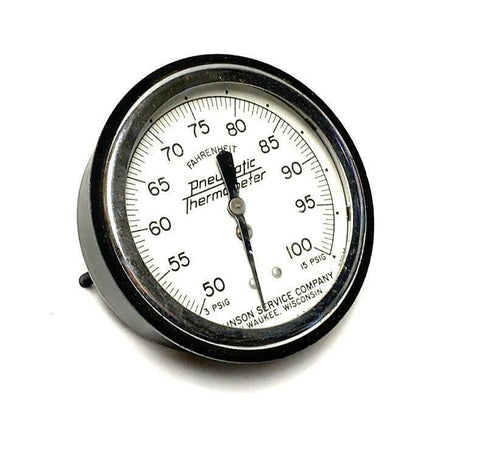 Johnson Service Company Pneumatic Thermometer 50°-100° F