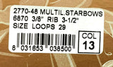 Brizzolari Premium 3-1/2" Purple Star Gift Bow 3/8" Ribbon 29 Loop 48 Count