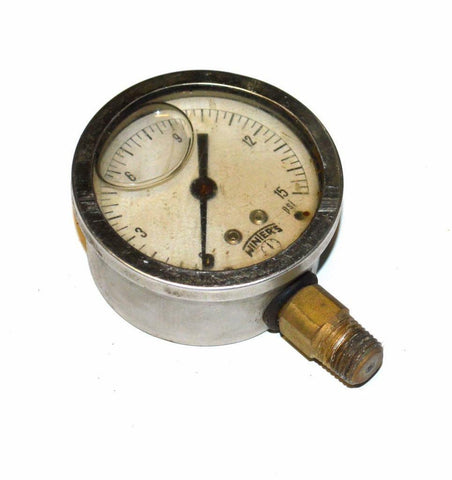 WINTERS 1953 0-15 PSI GLYCERINE FILLED PRESSURE GAUGE 1/4" NPT BOTTOM MOUNT