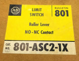 Allen Bradley 801-ASCS-1X Roller Lever Limit Switch (7 Available)