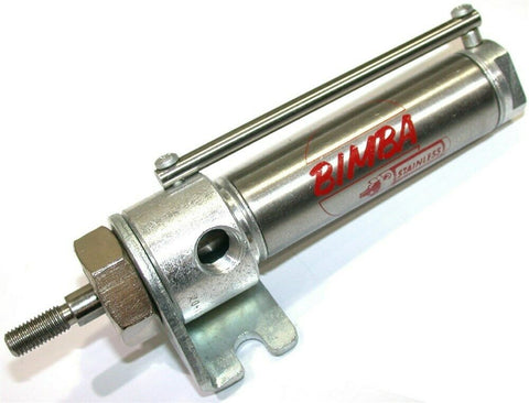 Bimba 1" Stroke Magnetic Stainless Air Cylinder with Bracket MRS-041-DZ