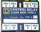 2 SQUARE D CONTROL RELAYS 110/120 VAC  MODEL 8501L0-40