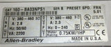ALLEN BRADLEY 1 HP ADJUSTABLE FREQUENCY DRIVE 160-BA03NPS1