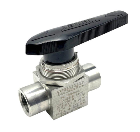 Whitey SS-45F8-1466 Stainless Steel Ball Valve 200 PSI @ 100°F 1/2" NPT