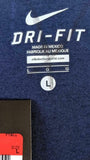 Nike Dri-Fit Men's Denver Broncos Football NFL Navy Short Sleeve Shirt
