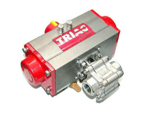 Triac  2R40SR  Spring Return Rotary Actuator W/Ball Valve  1/2 NPT