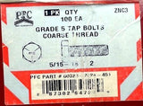PFC 00023-2024-451 Grade 5 Tap Bolt Coarse Thread 5/16 - 18 x 2 100CT