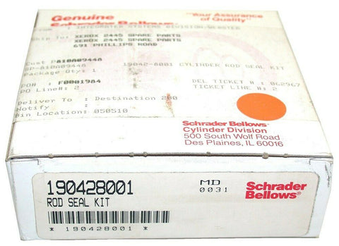 New Schrader Bellows Rod Seal Kit 190428001