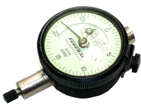 Federal Dial .0005" Indicator W/ Revolution Counter Model B5M