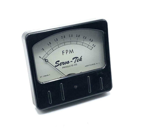 Servo-Tek ST-10646-1 0-4.4 Feet Per Minute FPM Panel Meter