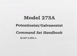 EG&G PARC Model 273A Potentiostat / Galvanostat Command Set Handbook