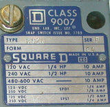 SQUARE D OIL TIGHT LIMIT SWITCH 10 AMP  MODEL  9007B52A