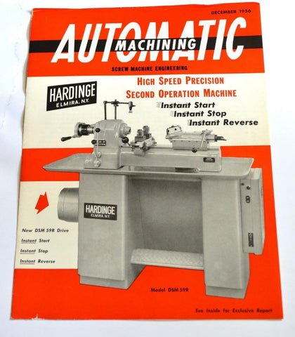 HARDINGE DSM59R HIGH SPEED PRECISION BROCHURE