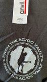 Anvil Men's AC/DC Guitar Graphic Black Short Sleeve Shirt Size Large