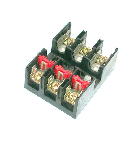 Connectron  MR633-77  3-Pole Fuse Holder Block  30 Amp 600 VAC