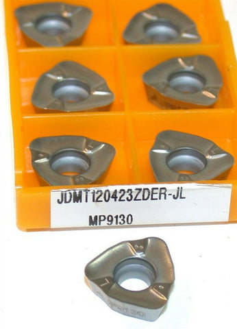 Lot of 8 Mitsubishi Carbide Face Milling Insert JDMT120423ZDER-JL MP9130