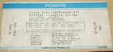 UP TO 3 Siemens Powers VF591SD Flowrite Series Rebuild/Repack Kit, Model 591-964