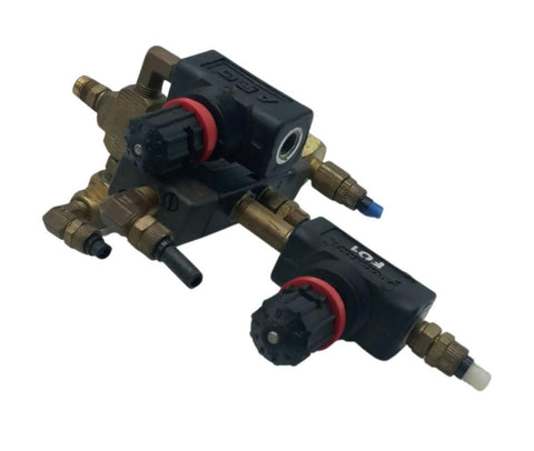 ISI Automation 150-03-011-03 4-Way Air Pilot Valve W/ ARO F01 Control Valve x2