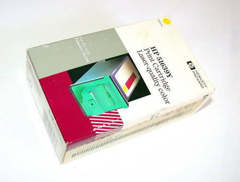 3 HEWLETT PACKARD PRINT CARTRIDGES YELLOW MODEL 51639Y