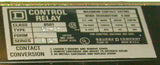 SQUARE D CONTROL RELAY 10 AMP 110/120 VAC MODEL 850110-40