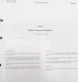 Bruel & Kjaer 2131 Digital Frequency Analyzer Service Manual