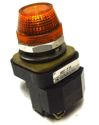 ALLEN BRADLEY 800T-P16 AMBER PILOT LIGHT 120 VOLT