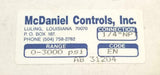 Mcdaniel Controls AB31204 Liquid Filled Pressure Gauge 0-3000 PSI 1/4"