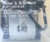 Potter & Brumfield KUP-14D15-24 Relay 24VDC 3-10A 120-600VAC (Lot of 7)