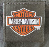 Harley Davidson Motorcycle Men's American Tradition Flag Black Shirt Size L