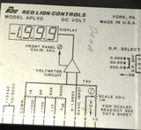 RED LION CONTROLS APLVD DC CURRENT METER - SOLD AS IS