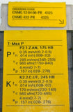 Lot of 4 New Sandvik T-Max P Turning Carbide Inserts CNMG 12 04 06-PR 4325