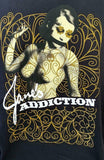 Anvil Men's Jane's Addiction Graphic Black Short Sleeve Shirt Size X-Large