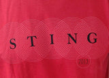 Anvil Men's Sting 2013 May 14th Abu Dhabi Du Arena Concert Red Shirt Size Medium