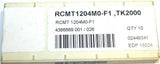 Lot of 10 New Seco Indexable Carbide Turning Inserts RCMT1204M0-F1 TK2000