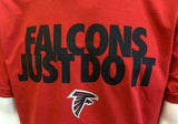 Nike Men's Atlanta Falcons Just Do It NFL Football Short Sleeve Shirt Size Large