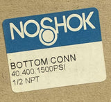 NoShok 40.400.1500 Pressure Gauge 1500 PSI 1/2" NPT Bottom Mount (2 Available)