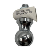 Acme 7026 Chrome Trailer Hitch Ball 2000 LBS V5 1-7/8" x 3/4" x 1-5/8"