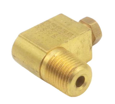 Lot of (3) Lincoln Eaton 66414 1/8" Brass Tube Connector W/ Brass Nut 1/8" MNPT